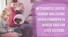 Wetsvoorstel over de verkoop van levende dieren verworpen en naar de Raad van State gestuurd 